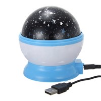 New Hotsale Promotion  Rotation Starry Star Sky Flashing Romantic Moon Room Night Light Lamp Projector