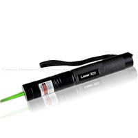 Laser Flashlight Laser 303 200mW Green Laser Pointer Adjustable Focal Length and Star Pattern Filter + 4000MAH Battery + charger
