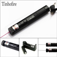 Tinhofire High Power 650nm 200mW 301 Red Laser Pointer Pen zoomable Burning Matches Red Lazers With 18650 Battery and Charger