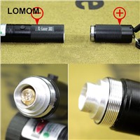 2000 M G303 Green Laser Flashlight Waterproof  Laser Pointer Adjustable Focal Length and Star Pattern Filter +Battery+Charger
