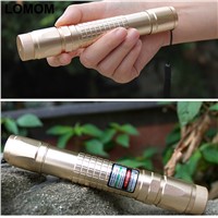 LOMOM 532nm Military Rechargeable Green Laser Pointer 1set High power Burning Match Laser Flashlight + 18650 battery + charger