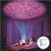 Creative Multicolor Ocean Wave Light Projector LED Room Party Night Lamp Decor