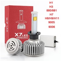 1 pair LED Headlight Bulbs All-in-one Conversion Kit 80w 7200Lm 6000K Cool White CLH