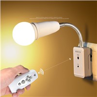 Remote control socket plug creative energy saving night light from night baby feeding room bedside lamp with switch plug