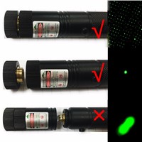 Powerful lazer flashlight Green Laser Pointer focus Pen With Star Cap+18650 Battery+Charger noel projetor match Hunting laser