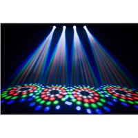 New Powerful LED Stage Effect Lighting 4 Eyes DMX 512 Mini Laser Show Projector Sensitive Sound Disco DJ Laser Lights for Sale