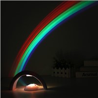 Novelty LED Colorful Rainbow Night Light Romantic Sky Rainbow Projector Lamp luminaria Home Room Decoration birthday Gifts
