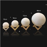 Luminaria 10CM 3D Moon Lamp USB LED Night Light Warm Touch Sensor Color Changing Decor