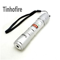 Tinhofire Red Laser 619 Silver 300mW Laser Red Pointer Pen+ 16340 Battery+Charger
