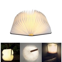 FS-LED01 500 lumens Creative LED Flip Origami Book Lamp Nightlights, Warm White Light