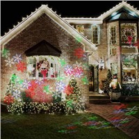 Snowflake Moving LED Laser Projector Disco Stage Xmas Halloween Party Club Lighting Lamp Light