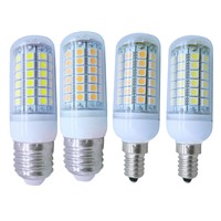 E27/E14 5050 SMD 69 LED Light Corn Lamp Pure/Warm White LED Light Corn Bulb Lamp 220-240V 8W 830-850Lm --M25