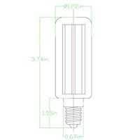 Light Bulb E14 36W LED SMD5050 Low Power Lamp Base AC 220 V   --M25
