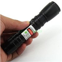 Black New Style High Power 532NM WATERPROOF Focusable GREEN LASER POINTER + Battery + Charger