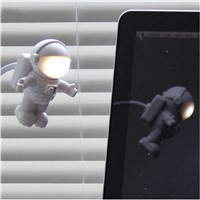 Led Usb Night Light Cute Gravity Astronaut Spaceman Flexible Tube Night Lamp For PC Portable Power Laptop Keyboard Reading Lamp
