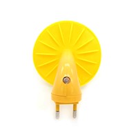 Yellow Night Lamp Mushroom Wall Socket Light-controlled Sensor LED Night Lights Bedroom Baby Auto Light Control 110-220V 0.2W