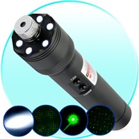 Ultra Power 532nm 200mW Green Laser Pointer + LED Torch Light flashlight