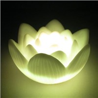 NFLC Color Changing LED Lotus Flower Romantic Love Mood Lamp Night Light Wedding Favor Decoration