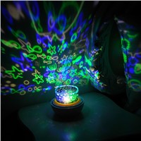 2017 Creative Magic Projection Light Intelligent Dimming Romantic LED Atmosphere Star Moonlight Bedroom Decoration Night Lamp