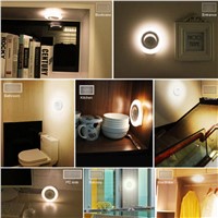 Auto Night Light Body Sensors LED Light Motion Detector warm white wardrobe Bedside Room Emergency Lamp