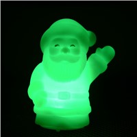 New Colorful Changing Christmas Small LED Night Lamp Cute Santa Claus Night Light  Children Best Gift Child Bedroom Desk Decor