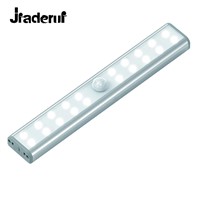 Jiaderui USB Rechargeable LED Motion Sensor Night Lights 20 LED Cabinet Closet Night Lighting Wireless Motion Activated Lamps