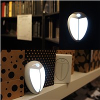 Mini Wireless Infrared Motion Sensor Baby LED Night Light Porch Wall Lamp for Bedroom Hallway Cabinet Stairwells Kitchen Closet