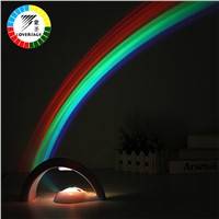 Coversage Rainbow Night Light Projector Children Kids Baby Sleeping Romantic Led Projection Lamp Atmosphere Novelty Home Lamps