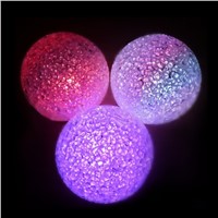 2PCS LED  Changing Colors Unique Crystal Ball Night Lamp Auto Color Changing Decoration Nightlight for Romantic Mood Light