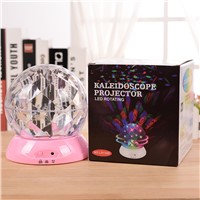 Romantic Colorful Sky Projector LED Starry Night Light Lamp Rotating Crystal ball Table Nightlight Lamp For Children Baby Kids