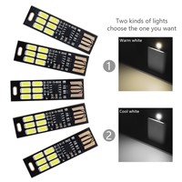 Sales Mini USB Power 6-LED Night Light 1W 5V Touch Dimmer Warm Light(5 Pcs)