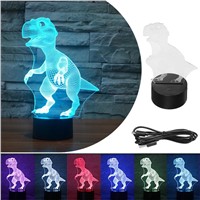 3D Dinosaur USB LED Night Light Gift  Bedroom Decor Lovely Cute Kids Gift Veilleuse  Lumiparty Luminaria Table Lamp