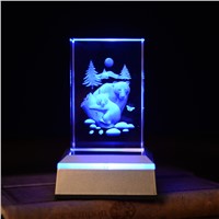 Polar Bear Novelty 3D Night Light Color Changing  novidade LED  Lamps For Living Room AAA battery powered led lamp