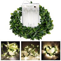3M 30 LEDs LED Fairy String Lights LED Fairy String Lights Leaf Holiday Lamp for Garland Christmas Wedding Party Event