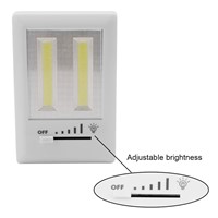 LED Night Light Indoor lighting Ultra Bright Mini COB Wireless Wall Light with Switch Magic Tape for Camping Led Lamp use AAA