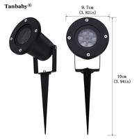 Tanbaby Laser Projector Waterproof Moving Snow Snowflake Laser SpotLight Christmas New Year LED Stage Party Light Garden DJ DMX