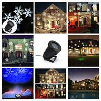 SXZM Outdoor Laser Christmas LED Lights Waterproof Snowflake Landscape Projector for Garden, Lawn and Holiday Decoration
