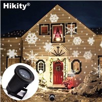 Hikity Christmas Garden Decoration Auto Moving Snowflake Indoor Outdoor Led Lights Projector Tree Decoration Landscape Lighting