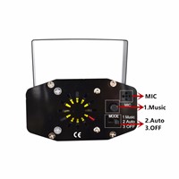 AUCD Mini Black Shell Portable IR Remote Red Green Laser Projector Lights DJ KTV Home Xmas Party Dsico LED Stage Lighting OI100B