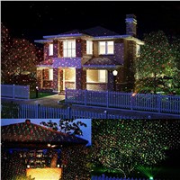 Landscape Laser Light Red and Green Christmas Light Sparkling Starry Sky Laser Projector Lamp with Remote Control for Halloween