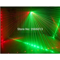 Niugul Newest Stage Laser Light RGB Full Color Six- Eye Beam Laser Club DJ Disco Laser Light Projector DMX512 Scan laser lights