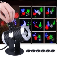 LumiParty 6 Types Holiday Decoration Stage Light Christmas Party Laser Snowflake Projector Outdoor LED Disco Light