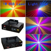 Full Color 1W RGB  Laser Projector Stage Light DJ Dance Party Lighting
