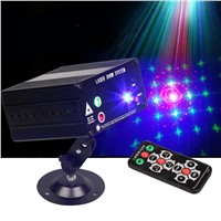 Mini Led Rgb Home Stage Lighting Effect DMX Laser Projector With Remote Lumiere Disco Lights Dj Party Stage Light UK Plug
