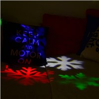 Outdoor 6 LED Snowflake snow Laser Light Stage Garden Holiday Projector moving pattern Christmas Wedding Party spotlightLamp