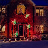 Christmas Halloween Party LED Laser Projector Lights Snowflake Spide Moving Projector Landscape Stage Light Show Sparkling Light