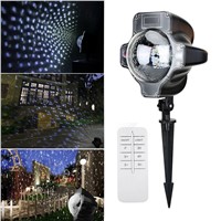 Christmas light LED Snowflake Projector Lights Garden Lawn Lighting Waterproof Landscape Snow Laser Projector Decoration lamp