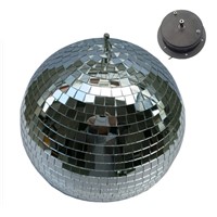 10W RGB Beam Pinspot Disco DJ Stage Lights + D25CM Reflective Glass Rotating Mirror Ball With Motor fixtures For KTV Club Party