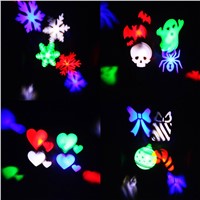3W 4 Patterns RGB  LED Stage Effect Light Laser Projector for Xmas Christmas Party Disco DJ Bar Club KTV Lamp LED Logo light