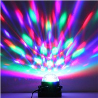 Wholesale Crystal Magic Ball Stage Lighting Mini 3W Rotating Ball Sound/Auto Control Colorful ktv DJ light disco Stage Lamp